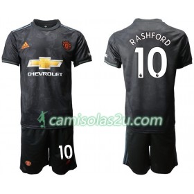 Camisolas de Futebol Manchester United Rashford 10 Criança Equipamento 3ª 2019/20 Manga Curta